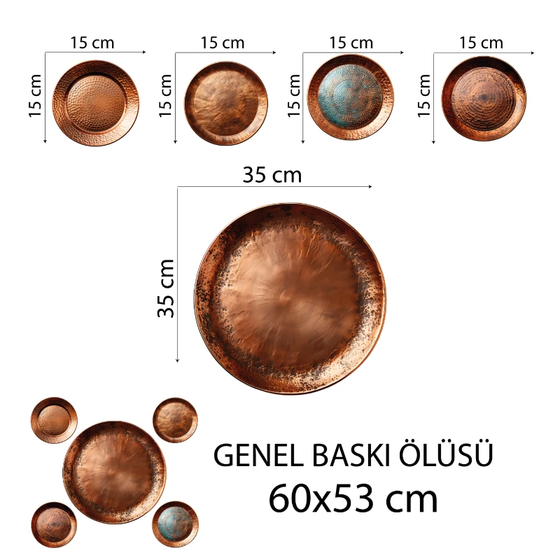 Ev Dekorasyon Tabak  Sticker (Model-74)