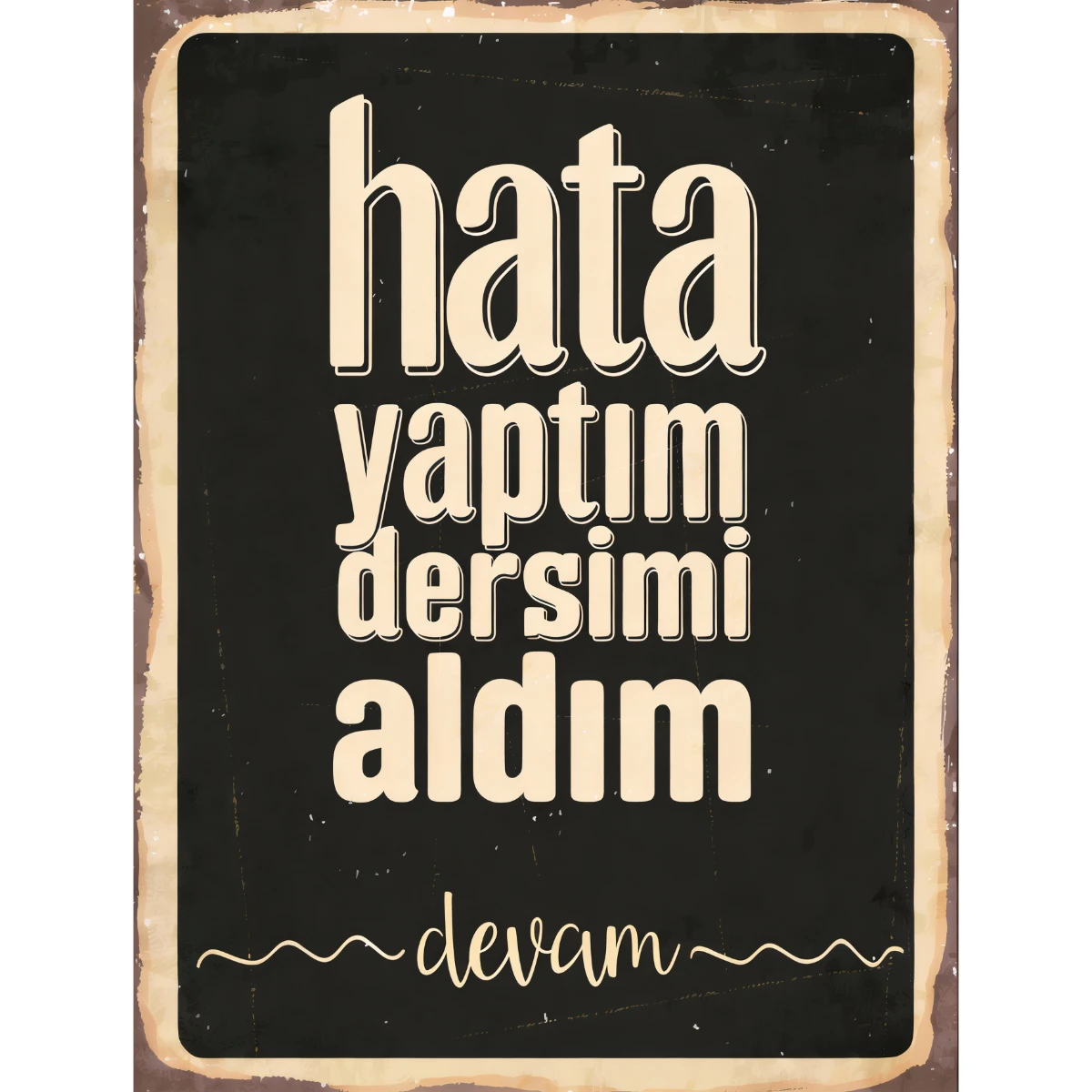 Statik Tutunma Özellikli Tablo - Poster Mizah (Model -6) 