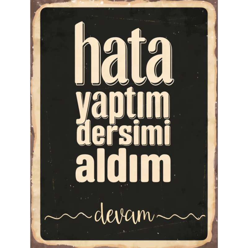 Statik Tutunma Özellikli Tablo - Poster Mizah (Model -6)