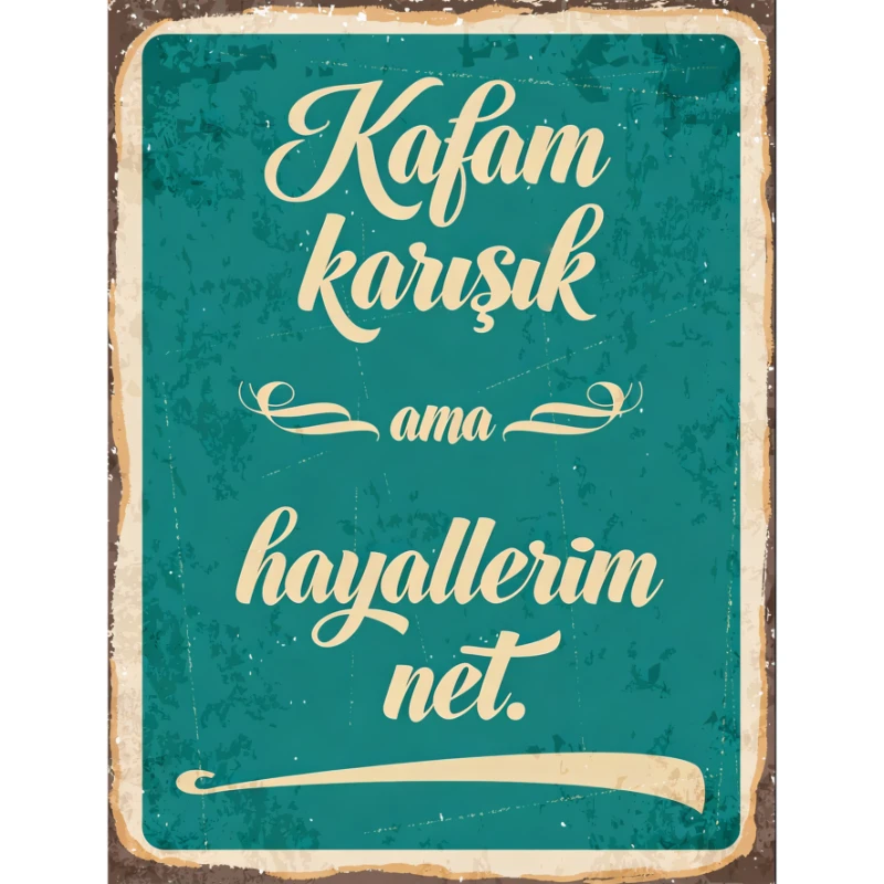 Statik Tutunma Özellikli Tablo - Poster Mizah (Model -7)