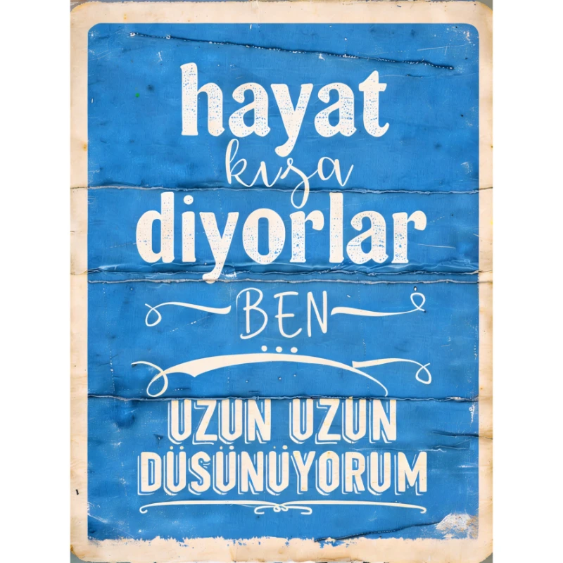 Statik Tutunma Özellikli Tablo - Poster Mizah (Model -8)