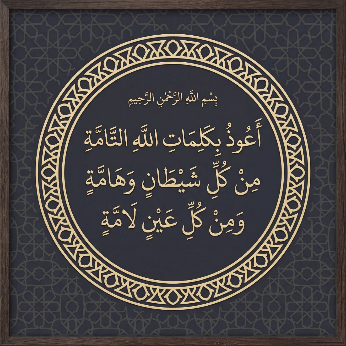 Nazar Duası Tablo - Poster Dini (Model- 52)