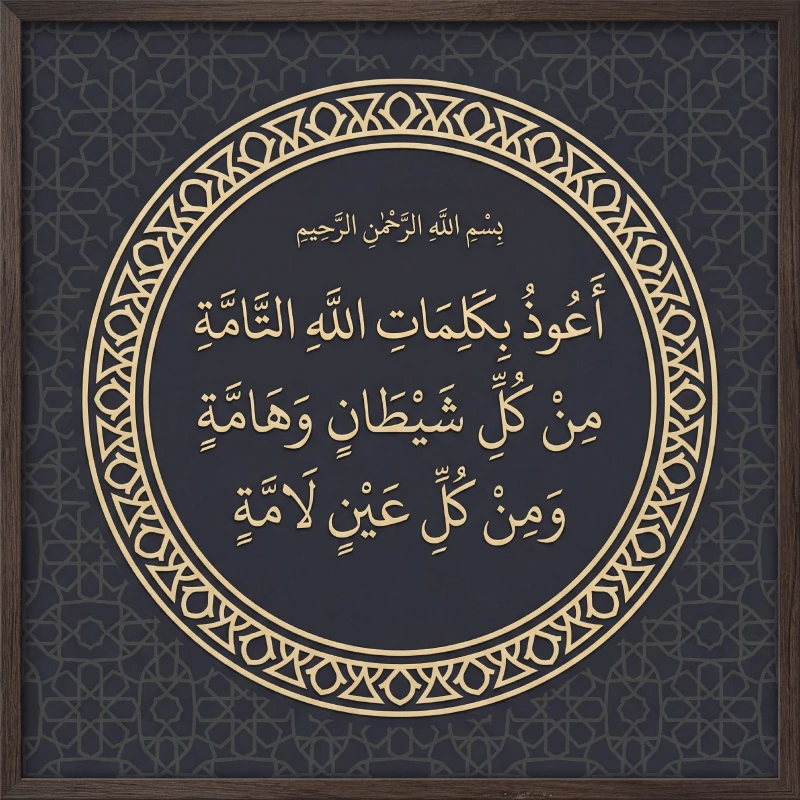 Nazar Duası Tablo - Poster Dini (Model- 52)