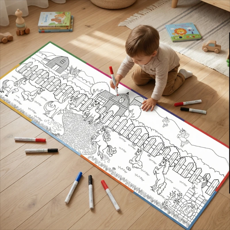 Boyama Kağıdı Unicorn Boyama