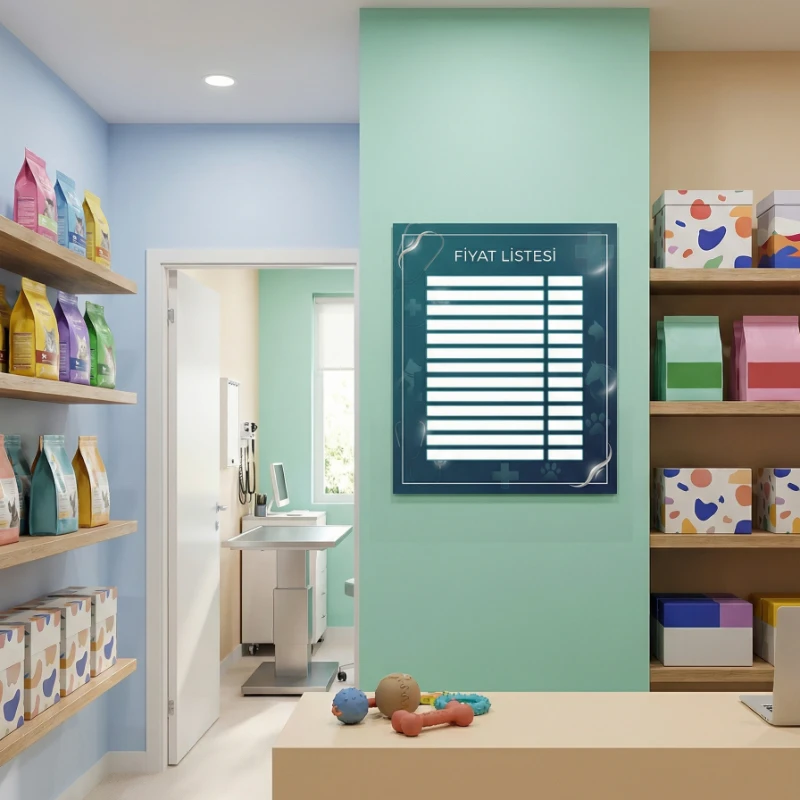 Yapışkanlı Veteriner Fiyat Listesi  (Model- 18)