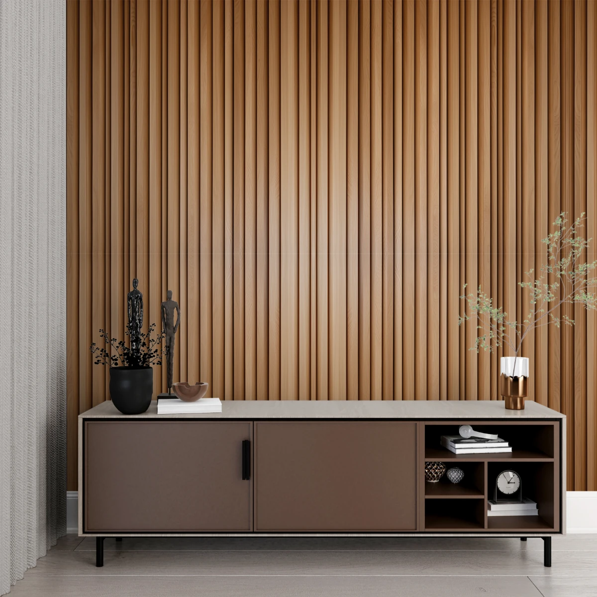 Duvar Kağıdı Çıta Desen (Model -9042)