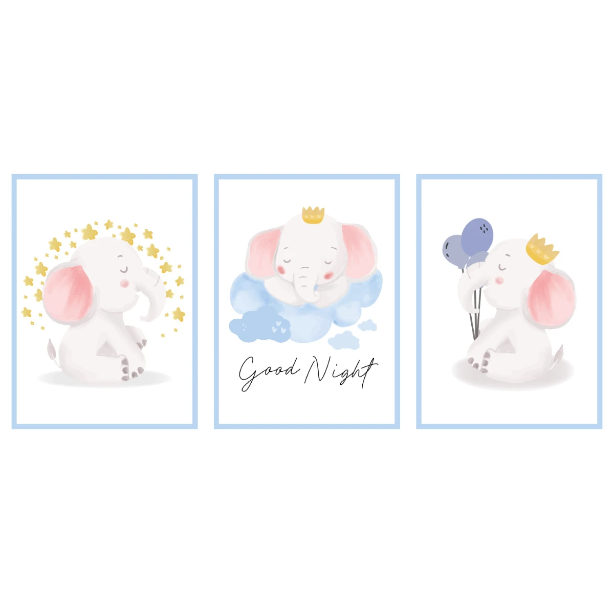 Statik Tutunma Özellikli Tablo - Poster Çocuk Odası (Model-19) 