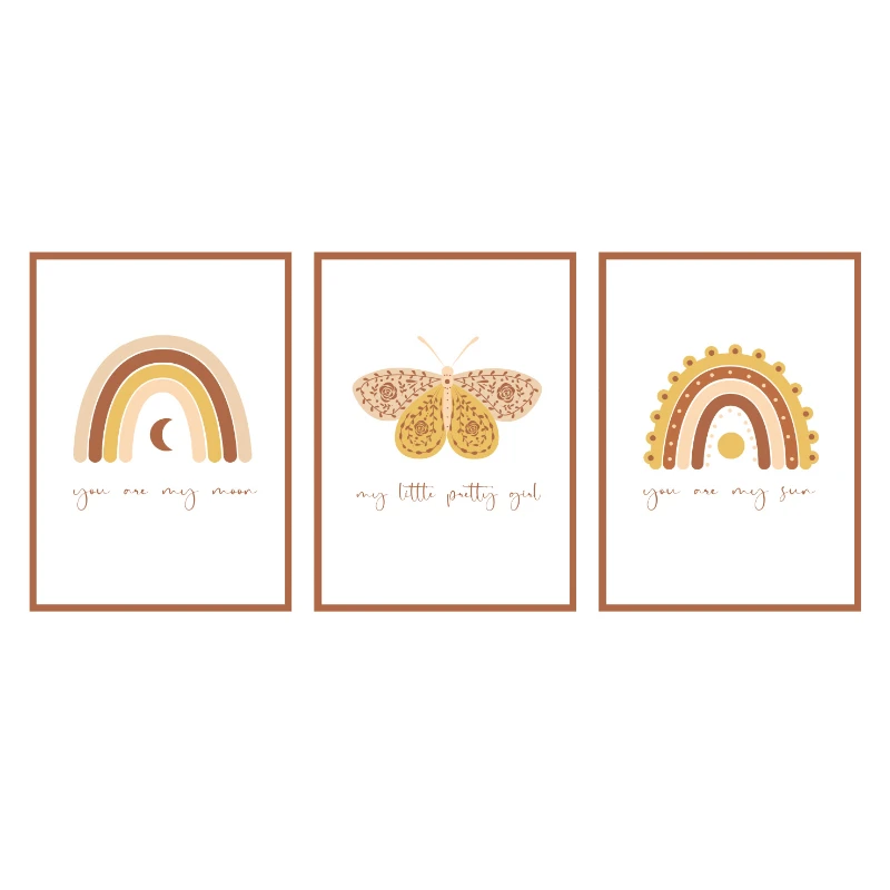 Statik Tutunma Özellikli Tablo - Poster Çocuk Odası (Model-17)