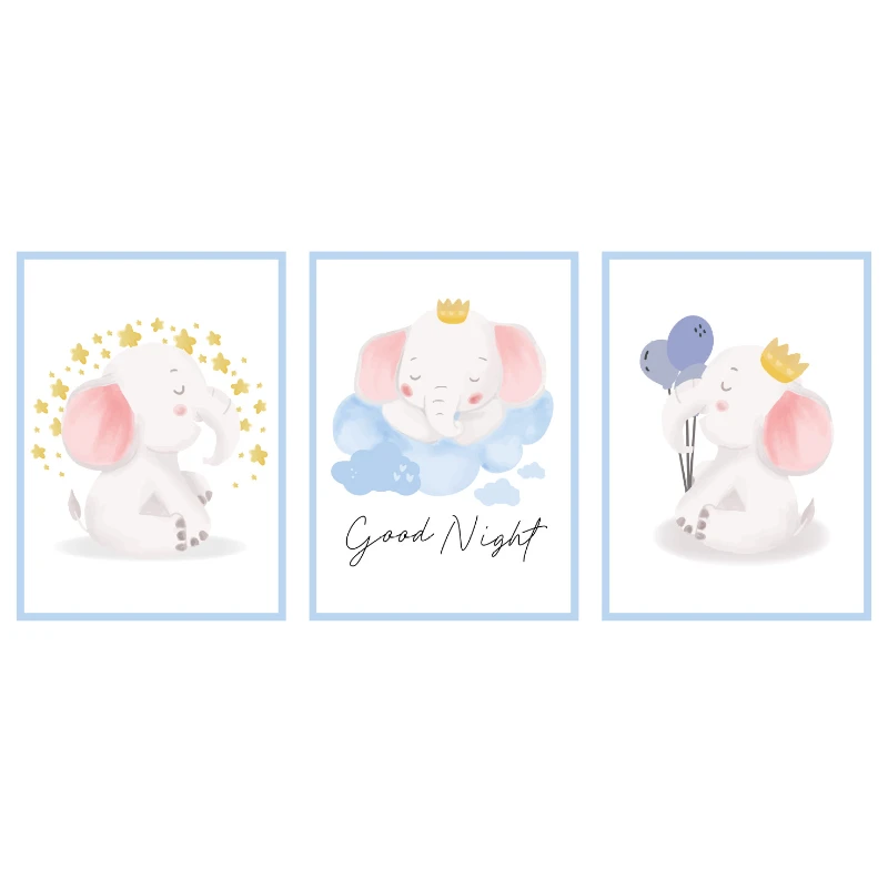 Statik Tutunma Özellikli Tablo - Poster Çocuk Odası (Model-19)