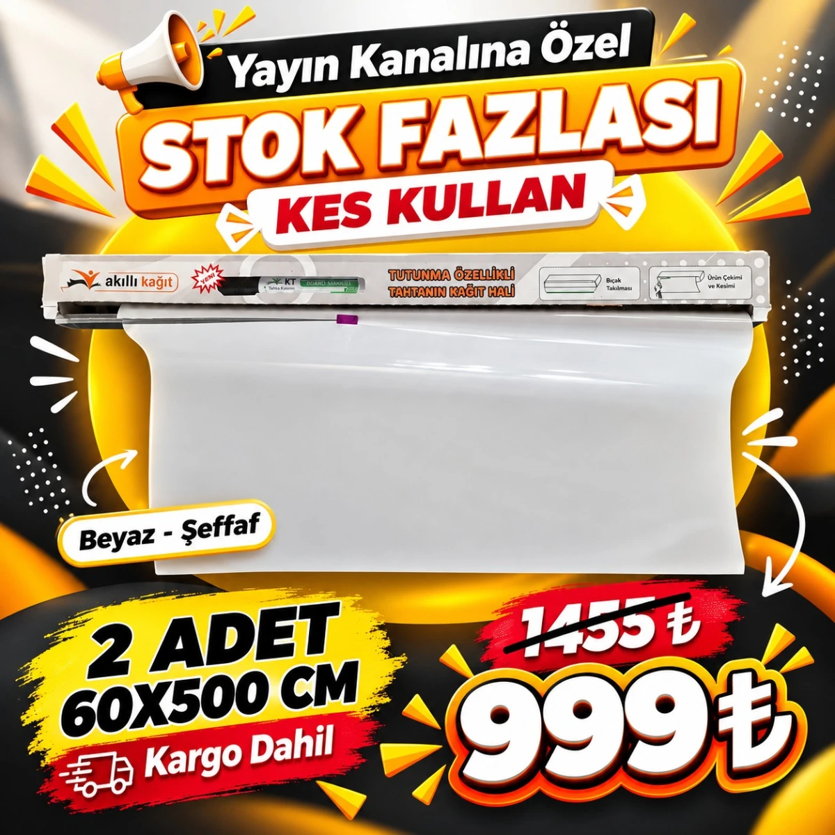 Yayın Kanalına Özel Stok Fazlası Kes Kullan 