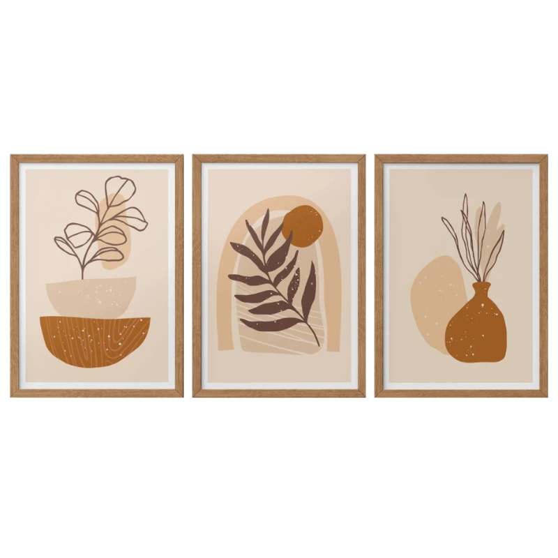 Statik Tutunma Özellikli Tablo - Poster Modern (Model-5) (50X70)