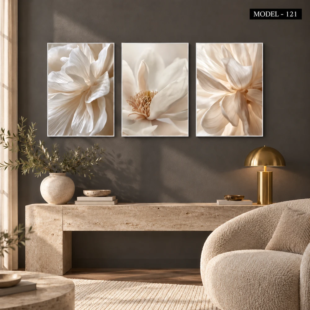 Yapışkanlı Keçe Tablo - Poster Çiçek (Model-121)