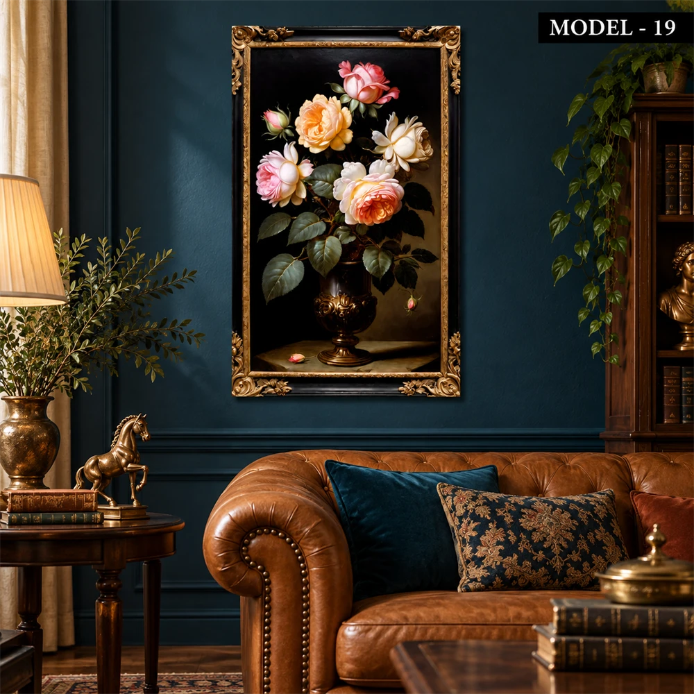 Yapışkanlı Keçe Tablo - Poster Çiçek (Model- 19)