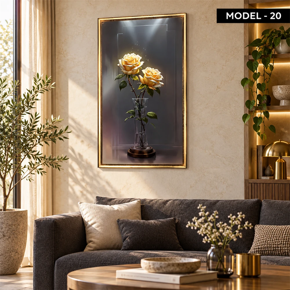 Yapışkanlı Keçe Tablo - Poster Çiçek (Model- 20)