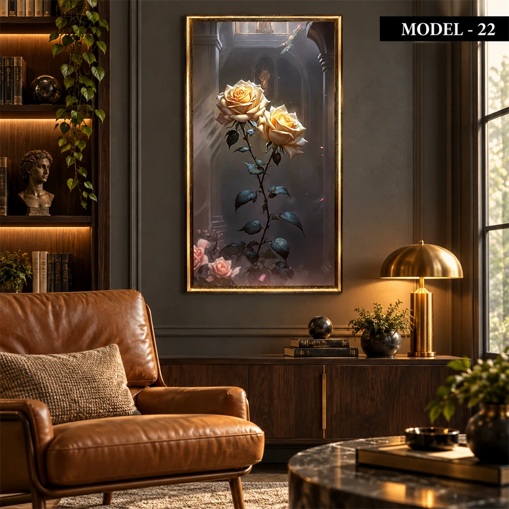 Yapışkanlı Keçe Tablo - Poster Çiçek (Model- 22)