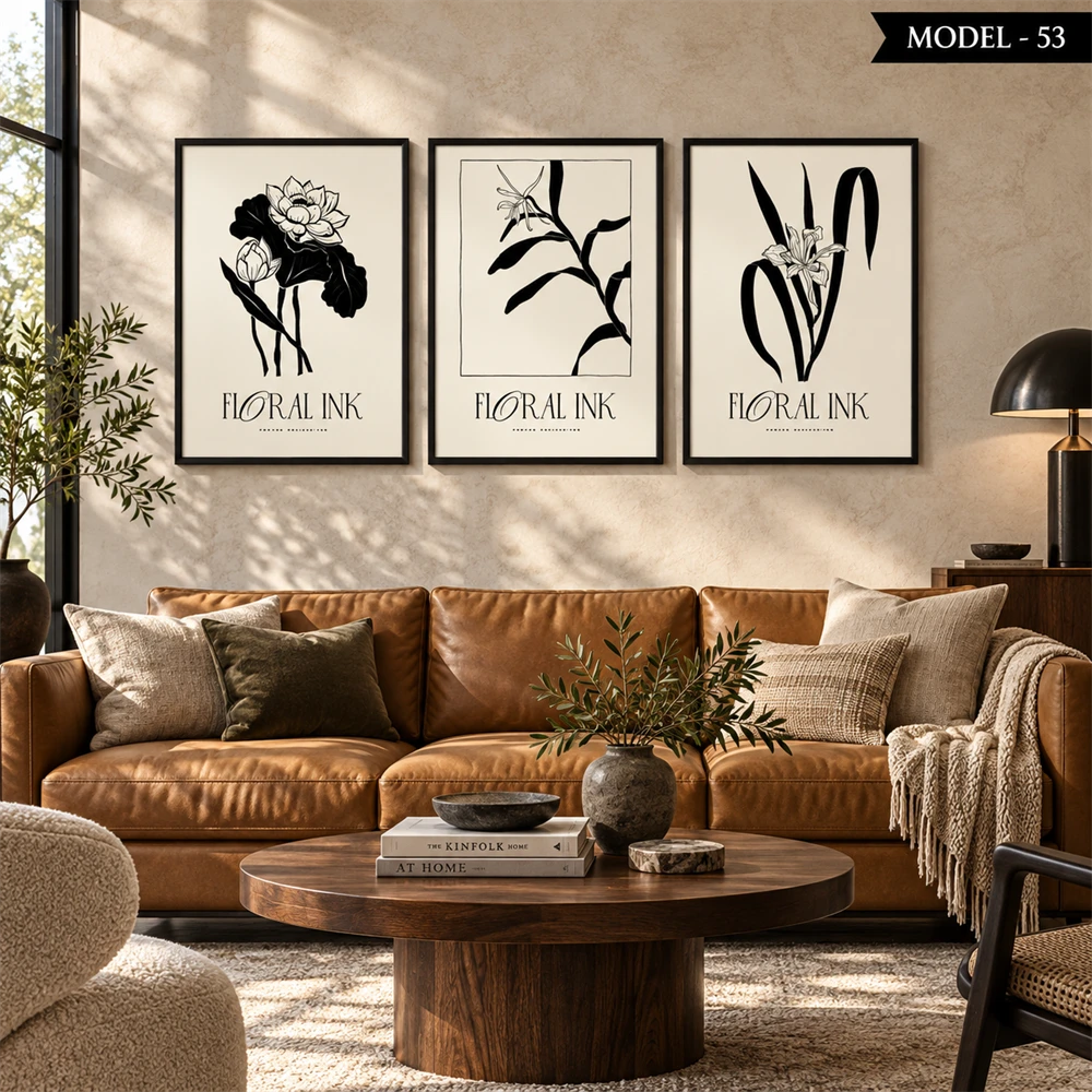 Yapışkanlı Keçe Tablo - Poster Çiçek (Model-53)