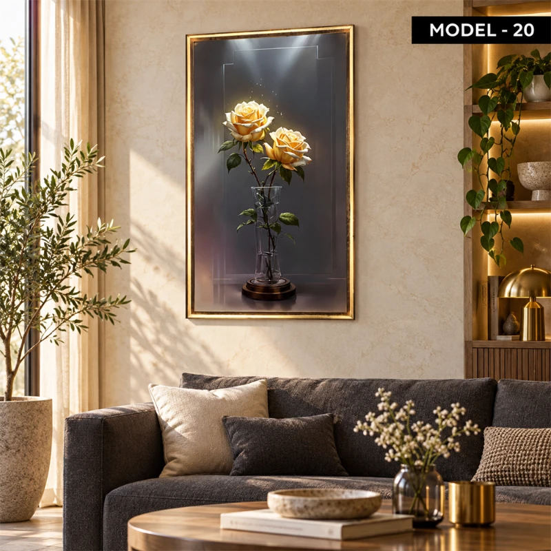 Yapışkanlı Keçe Tablo - Poster Çiçek (Model- 20)