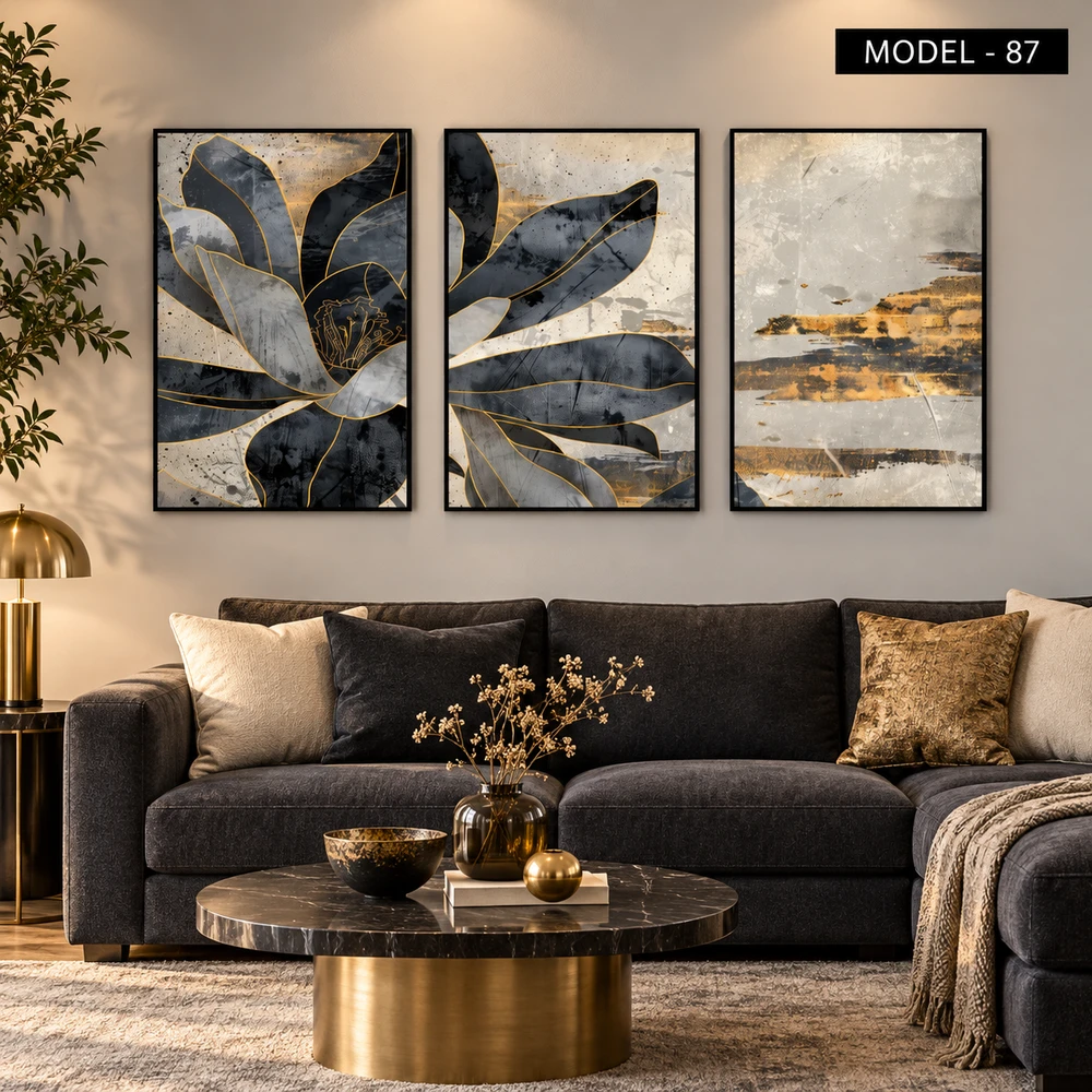 Yapışkanlı Keçe Tablo - Poster Çiçek (Model-87)
