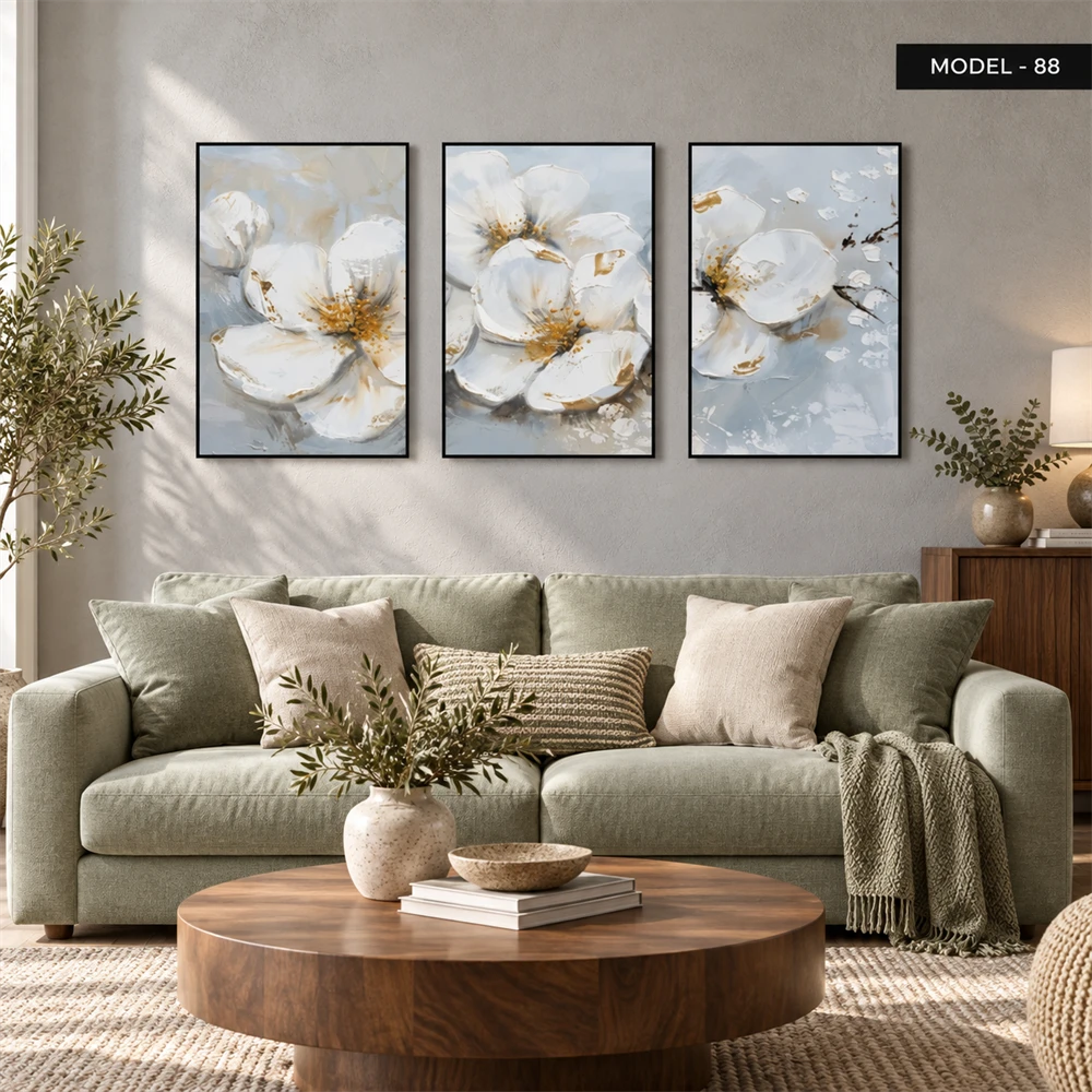 Yapışkanlı Keçe Tablo - Poster Çiçek (Model-88)