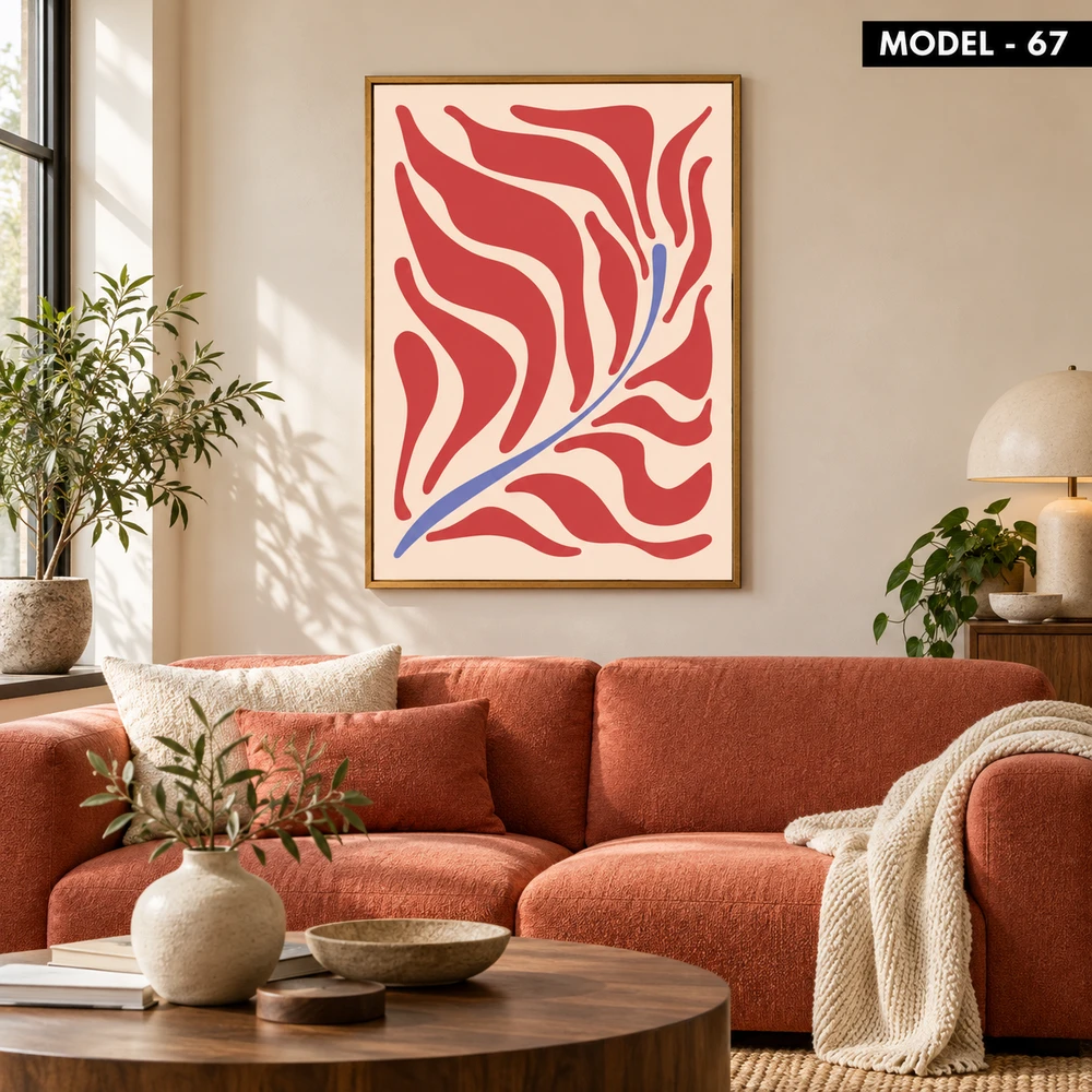 Yapışkanlı Keçe Tablo - Poster Çiçek (Model- 67)