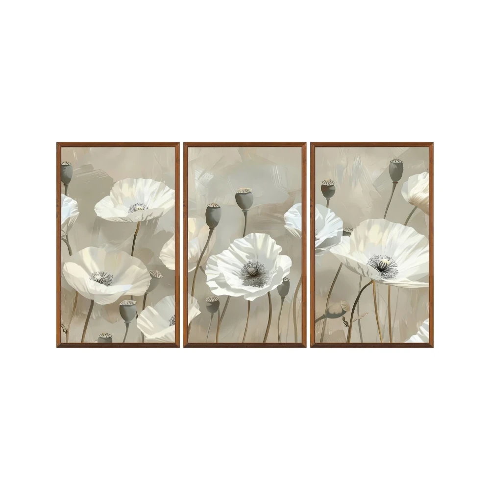 Yapışkanlı Keçe Tablo - Poster Çiçek (Model- 26) 