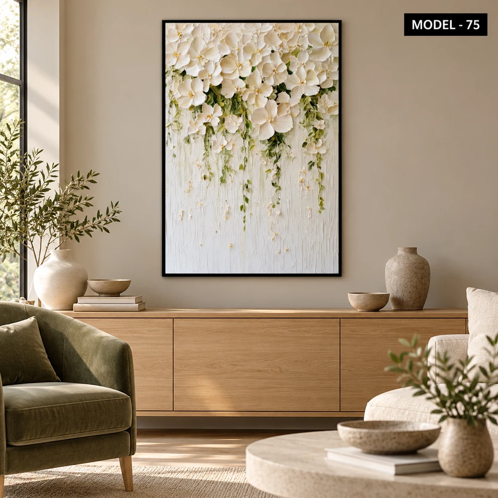 Yapışkanlı Keçe Tablo - Poster Çiçek (Model- 75)