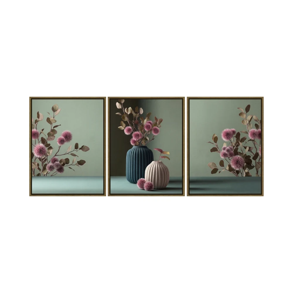 Yapışkanlı Keçe Tablo - Poster Çiçek (Model- 101) 
