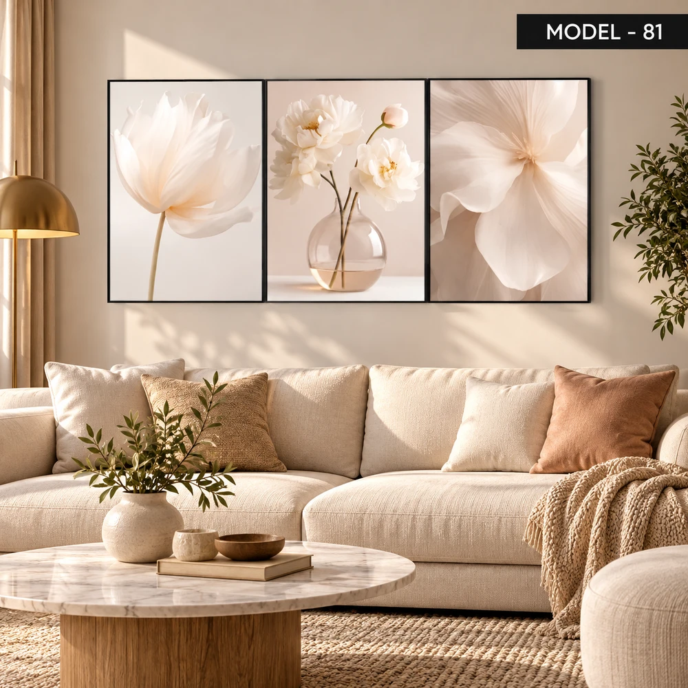 Yapışkanlı Keçe Tablo - Poster Çiçek (Model- 81)