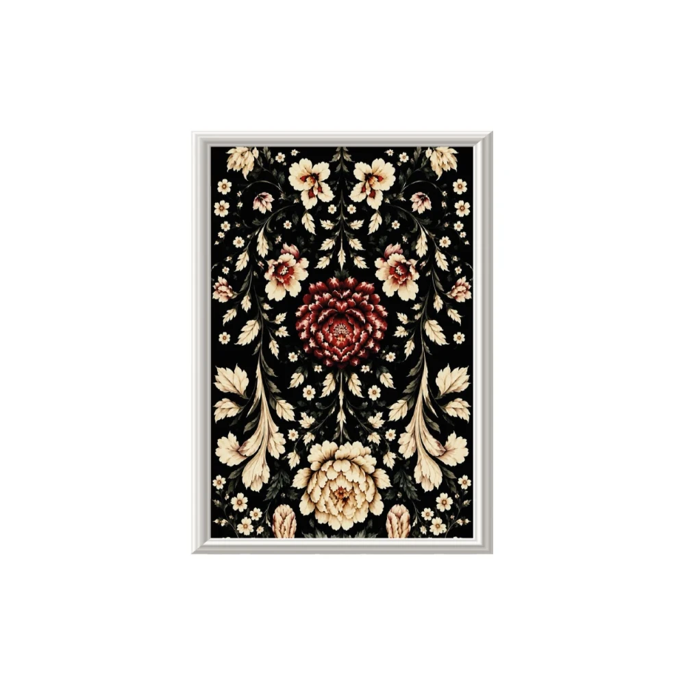 Yapışkanlı Keçe Tablo - Poster Çiçek (Model- 92) 