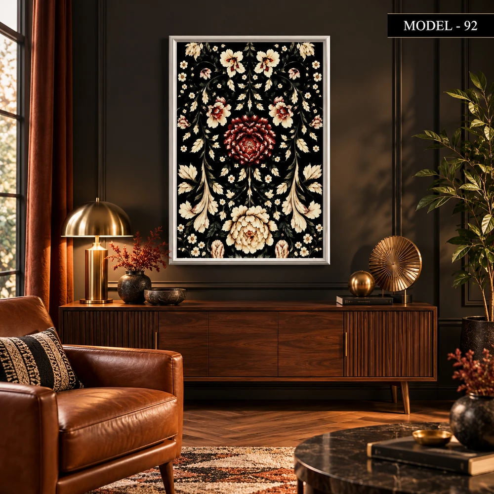 Yapışkanlı Keçe Tablo - Poster Çiçek (Model- 92)