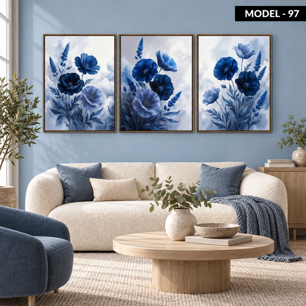 Yapışkanlı Keçe Tablo - Poster Çiçek (Model- 97)