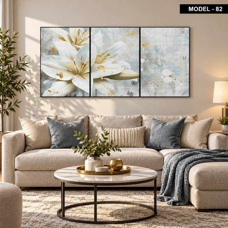Yapışkanlı Keçe Tablo - Poster Çiçek (Model- 82)
