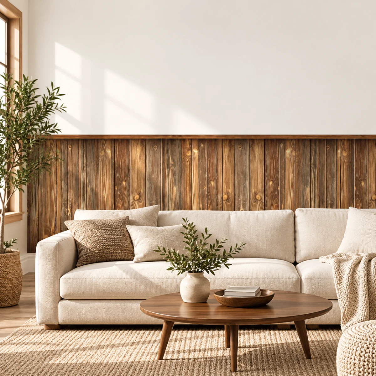 Yapışkanlı Keçe Duvar Kağıdı Çıta Desen (Model - 9037)
