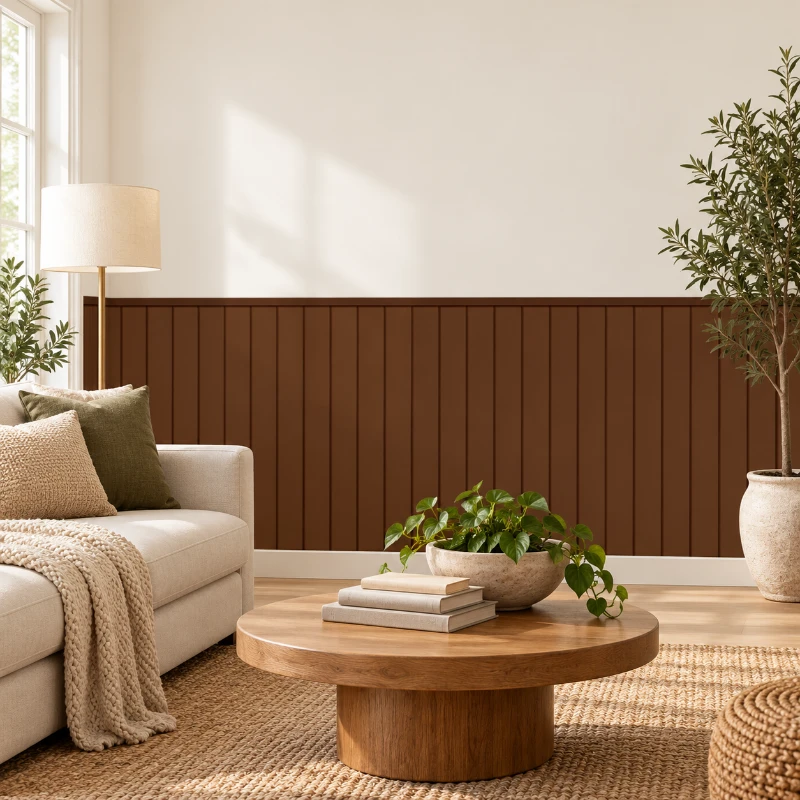 Yapışkanlı Keçe Duvar Kağıdı Çıta Desen (Model - 9030)