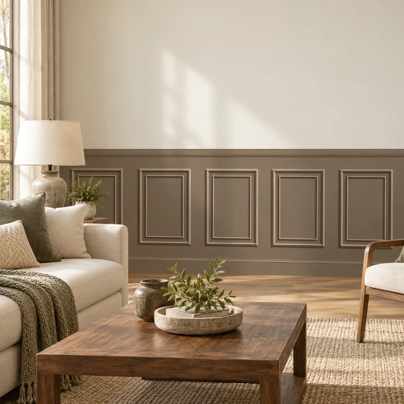 Yapışkanlı Keçe Duvar Kağıdı Çıta Desen (Model - 9053)