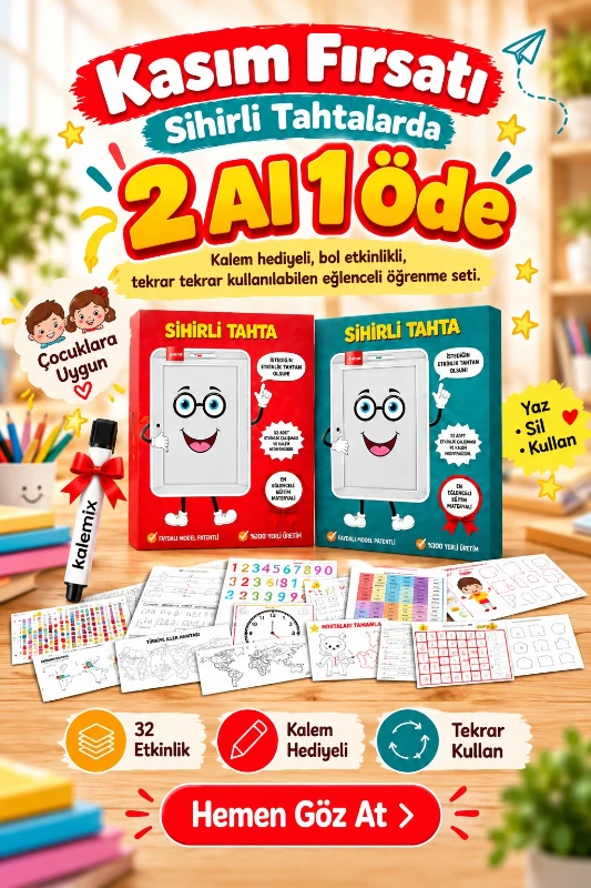 Eğitim Materyali SİHİRLİ TAHTA  2 Al 1 Öde