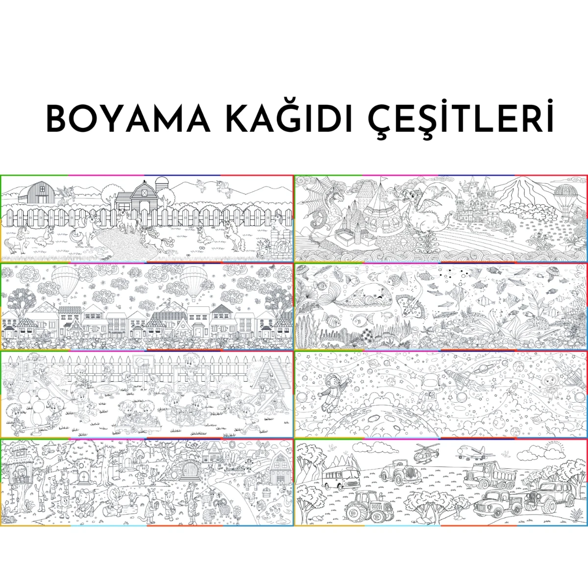 Çoklu Boyama Kağıdı