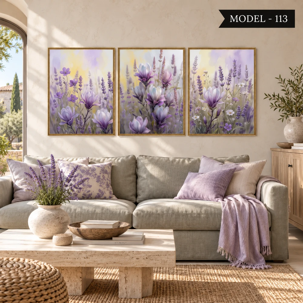 Yapışkanlı Keçe Tablo - Poster Çiçek (Model-113)