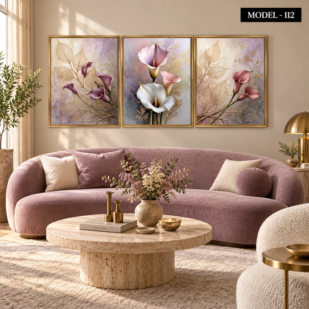 Yapışkanlı Keçe Tablo - Poster Çiçek (Model-112)