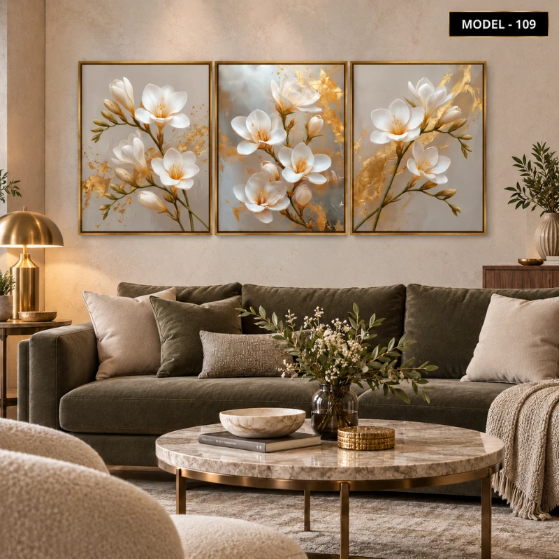 Yapışkanlı Keçe Tablo - Poster Çiçek (Model-109)