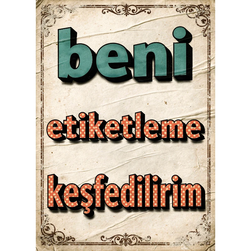 Statik Tutunma Özellikli Tablo - Poster Mizah (Model -19)