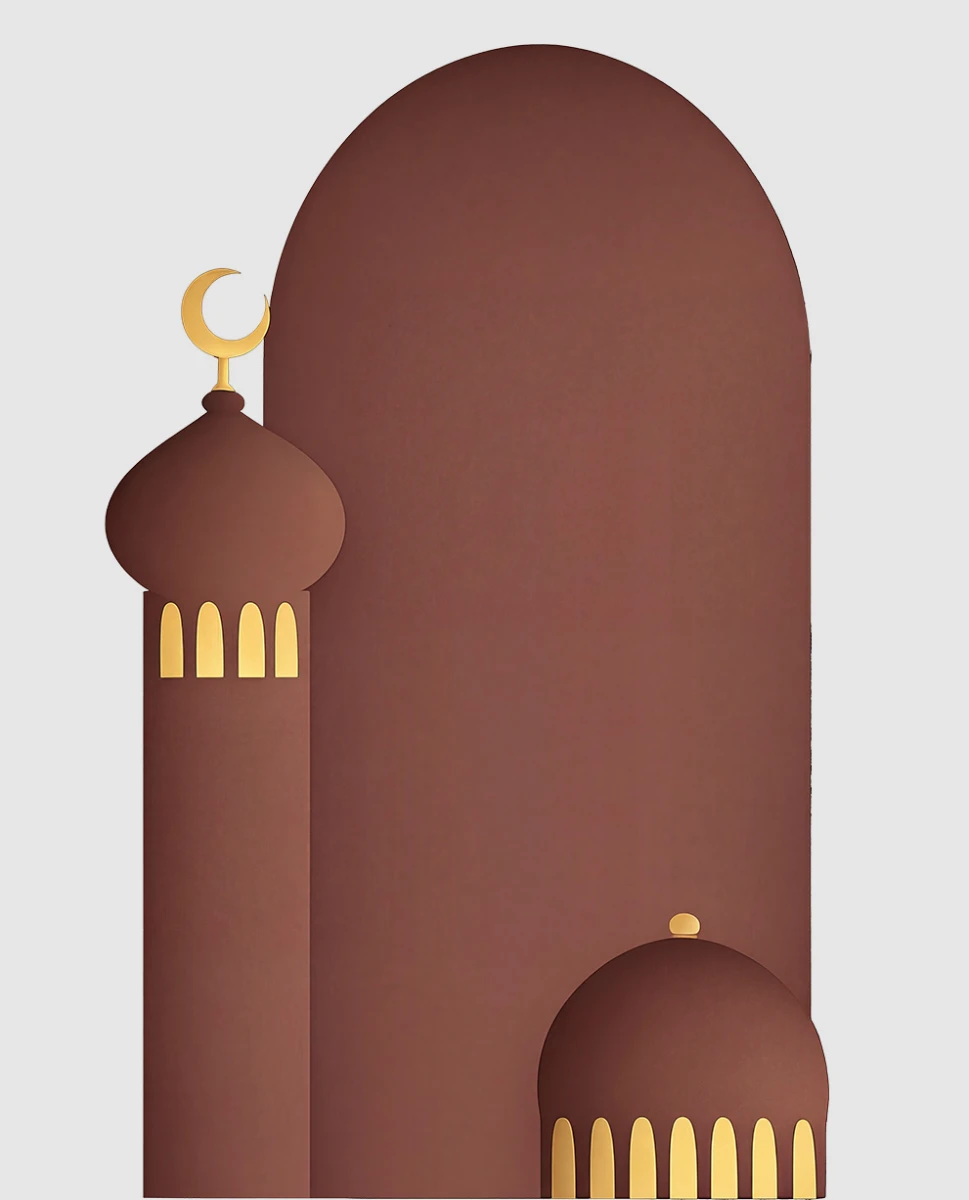 Cami Silüeti Tablo  - Poster Dini (Model- 70) 