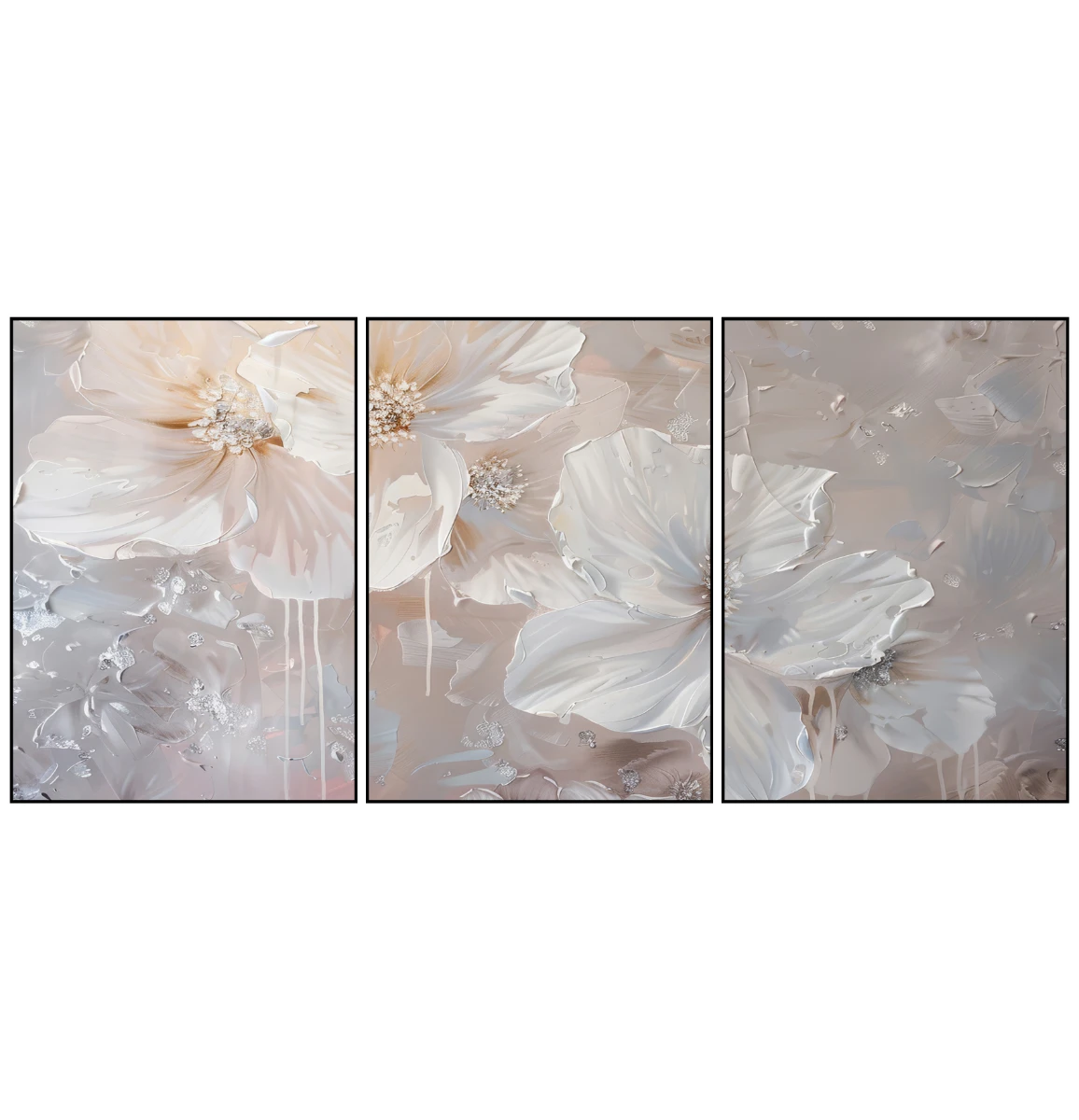 Statik Tutunma Özellikli Tablo - Poster Çiçek (Model- 59) 