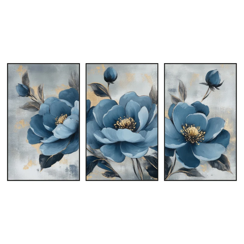 Statik Tutunma Özellikli Tablo - Poster Çiçek (Model- 58)