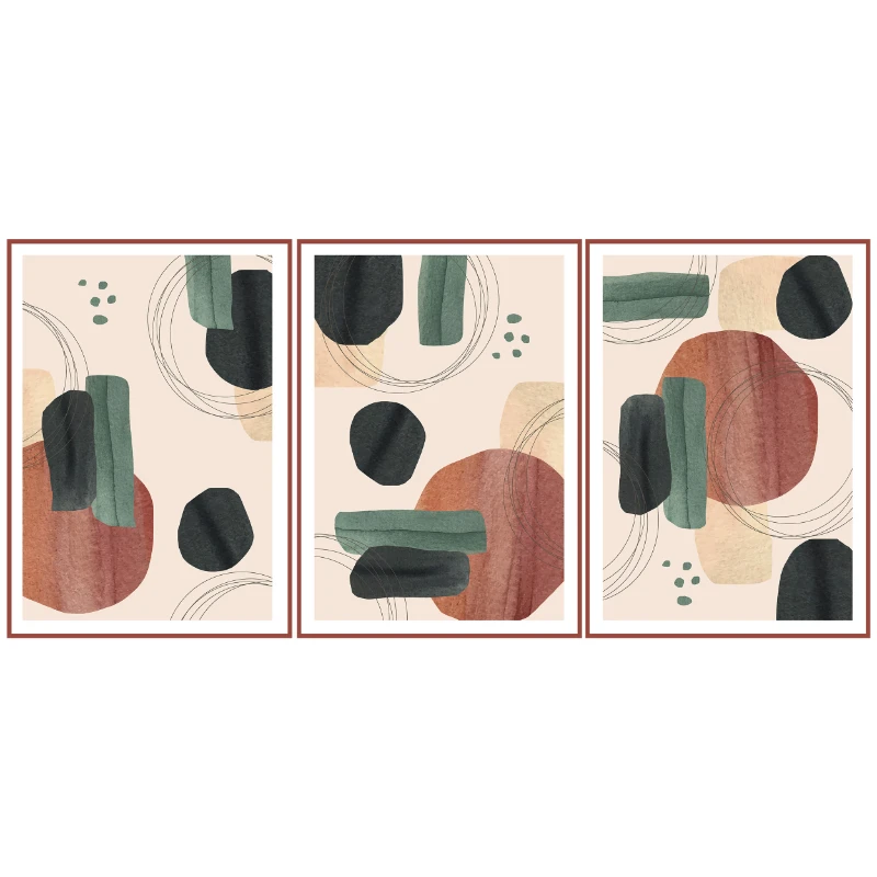 Statik Tutunma Özellikli Tablo - Poster Modern (Model- 15)