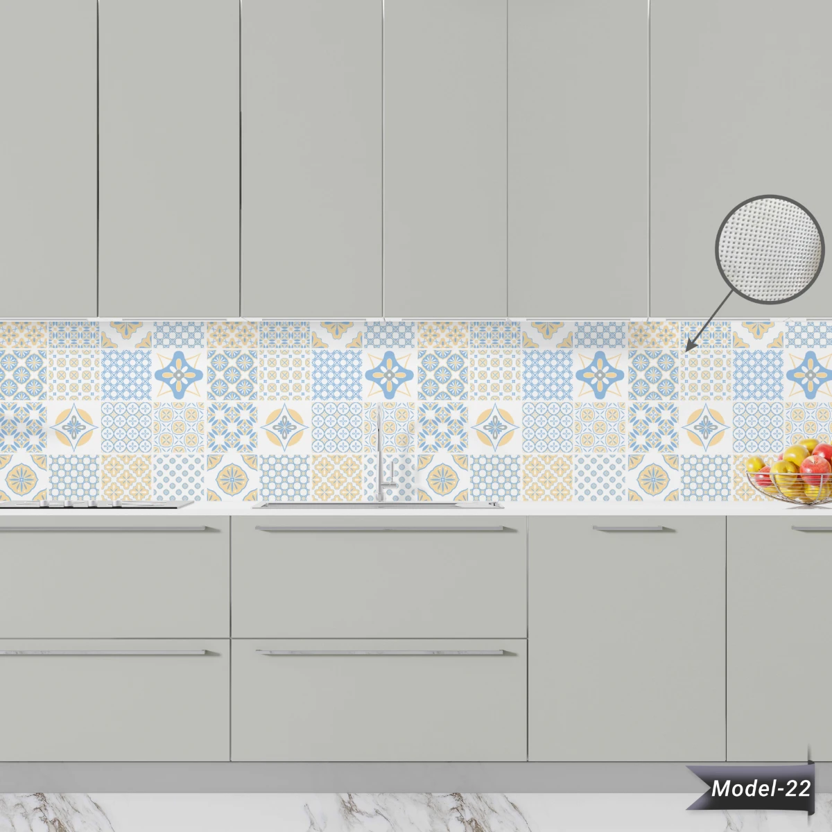 Yapışkanlı Tezgah Arası Kaplama (Model- 22)