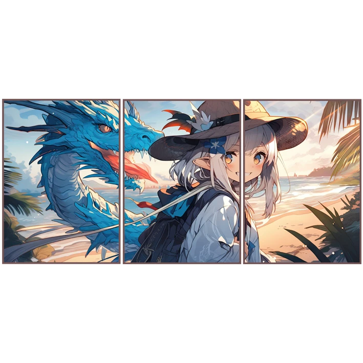 Statik Tutunma Özellikli Tablo - Poster Anime (Model- 3) 