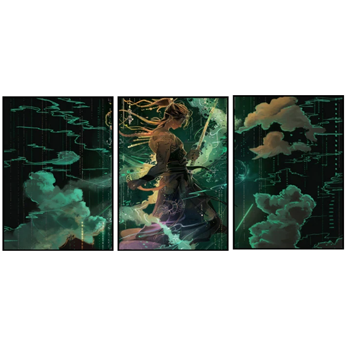 Statik Tutunma Özellikli Tablo - Poster Anime (Model- 5) 