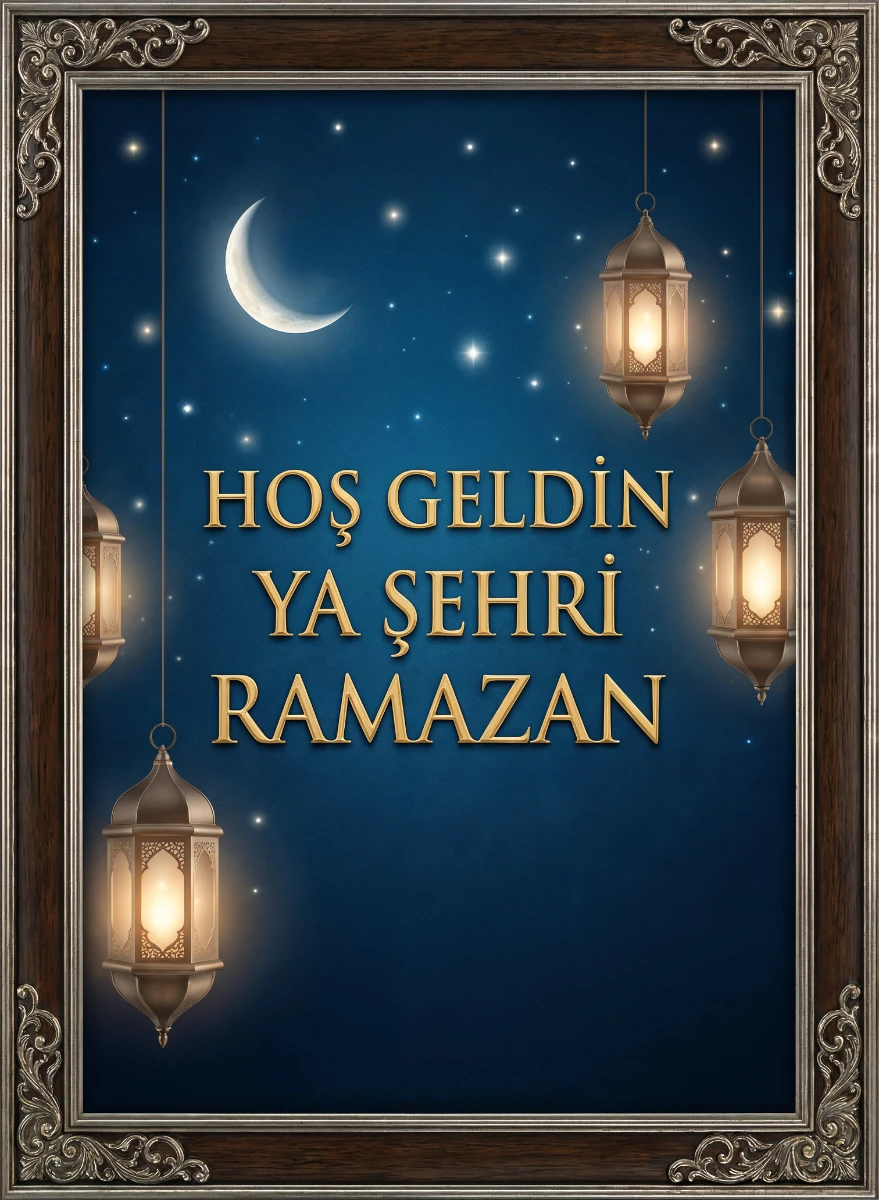 Ramazan Tablo  - Poster Dini (Model- 55) 