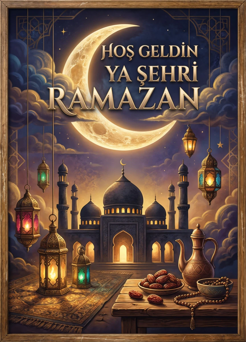 Ramazan Tablo  - Poster Dini (Model- 57) 